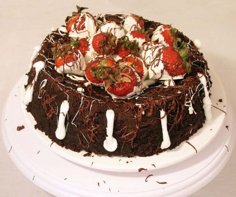 Chocolate Volcano Groom's Cake