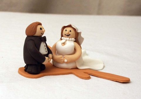 Longhorn Bride and Groom Cake