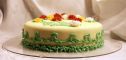 Best Wishes Floral Cake